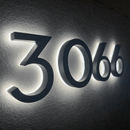 Custom backlit lettering signage Led backlit 3d storefront company logo - VINTAGE SIGN