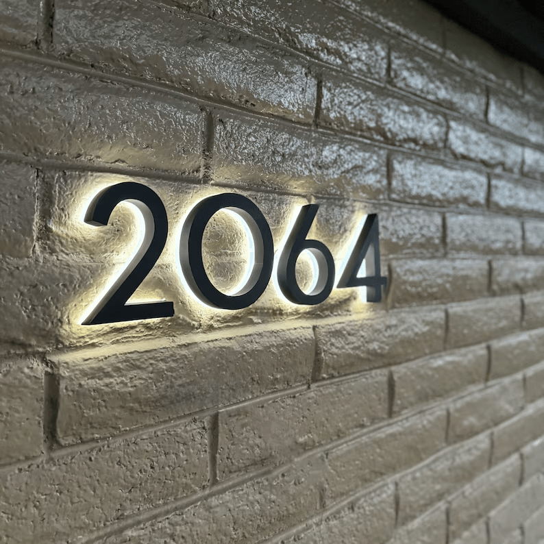 Custom backlit lettering signage Led backlit 3d storefront company logo - VINTAGE SIGN
