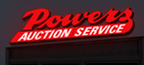 Custom Business Signage for Powers Auction Service - VINTAGE SIGN