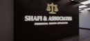 Custom Business Signage for Shafi and Associates - VINTAGE SIGN