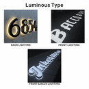 Custom LED Backlit House Number - VINTAGE SIGN