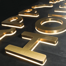 Custom LED Backlit House Number - VINTAGE SIGN