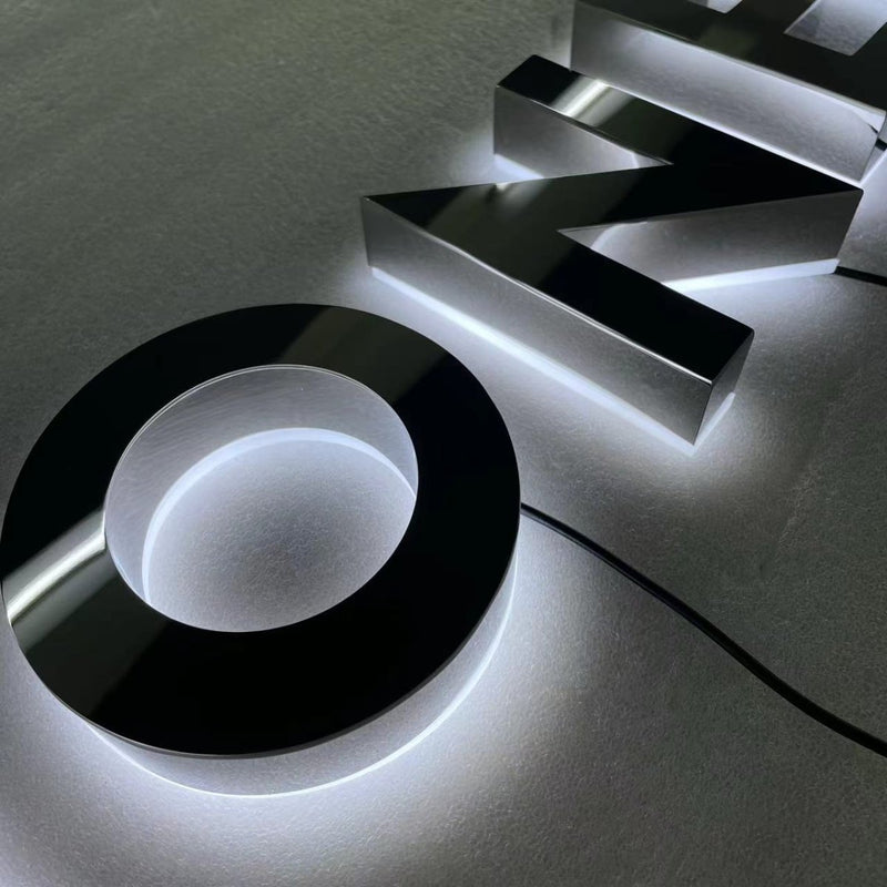 Custom LED Backlit House Number - VINTAGE SIGN