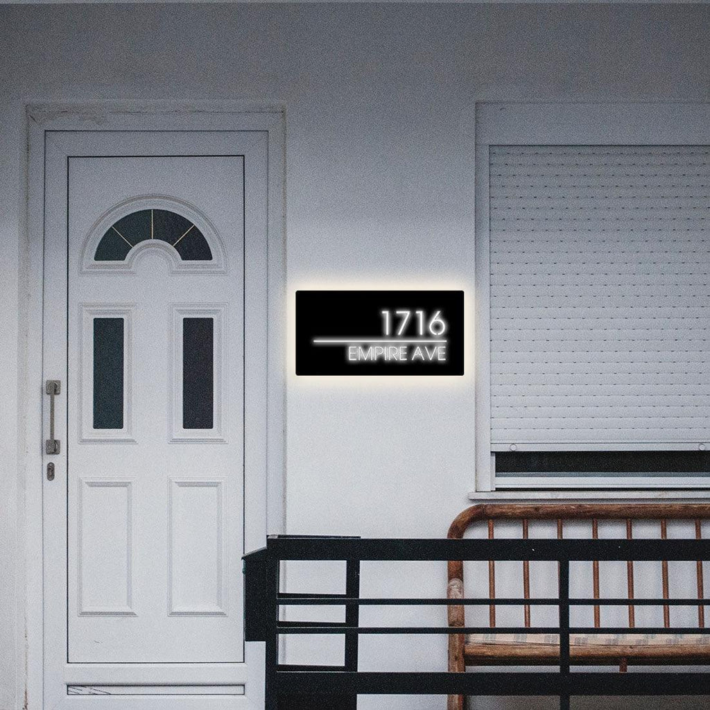Custom Led House Number Light Box,LED Number Plaque,PersonalizedAddres