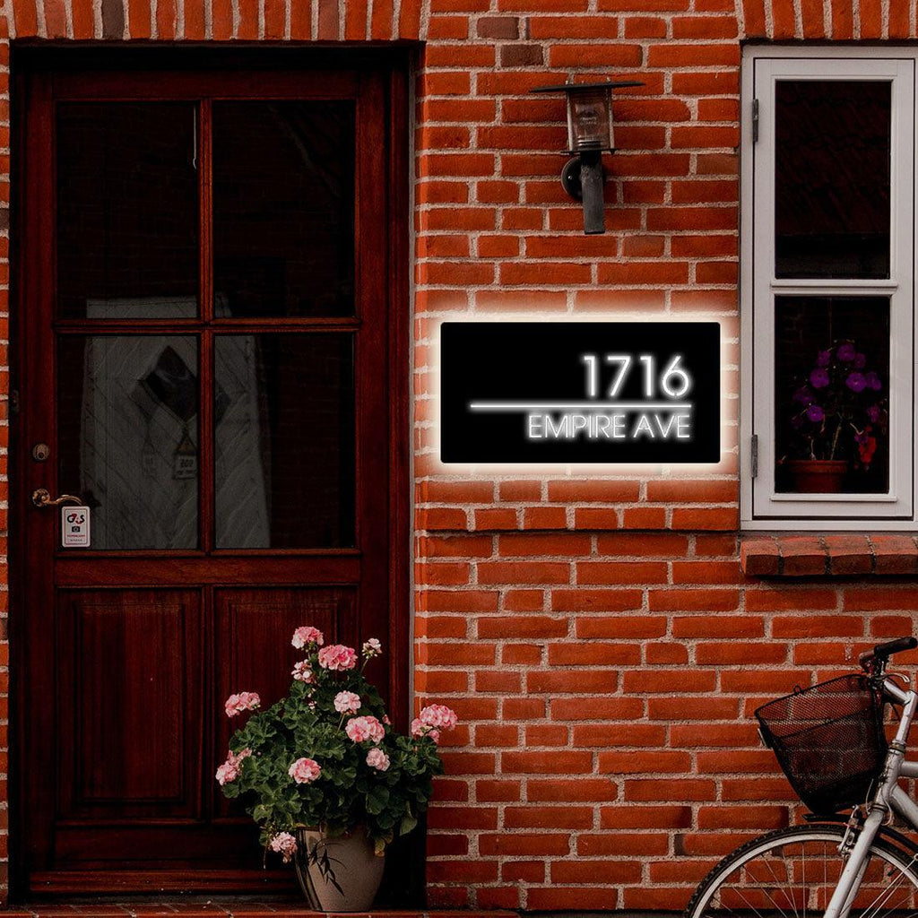 Light Box Numbers Photo Custom Led House Number Light Box,LED Number Plaque,PersonalizedAddres