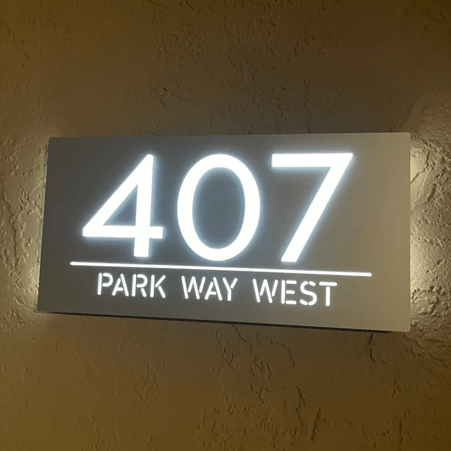 Custom Led House Number Light Box,LED Number Plaque,PersonalizedAddres