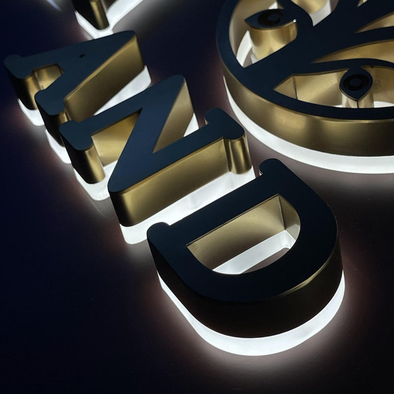 Led Signage Letters Custom LED metal backlight digital letter signs