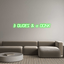 Custom Neon: 3 DUDES & a D... - VINTAGE SIGN