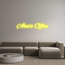Custom Neon: Alex's Office - VINTAGE SIGN
