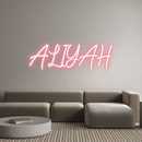 Custom Neon: ALIYAH - VINTAGE SIGN