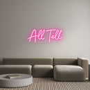 Custom Neon: All Talk - VINTAGE SIGN