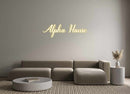 Custom Neon: Alpha House - VINTAGE SIGN