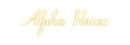 Custom Neon: Alpha House - VINTAGE SIGN