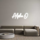Custom Neon: Alpha O - VINTAGE SIGN