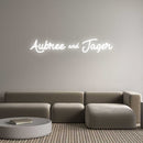 Custom Neon: Aubree & Jager - VINTAGE SIGN