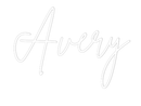Custom Neon: Avery - VINTAGE SIGN