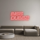 Custom Neon: BIGG DUBBZ - VINTAGE SIGN