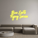 Custom Neon: Blue Earth ... - VINTAGE SIGN