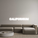 Custom Neon: CALIFORNIUM - VINTAGE SIGN