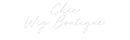 Custom Neon: Chic Wig Bou... - VINTAGE SIGN