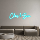 Custom Neon: Chris & Sam - VINTAGE SIGN