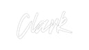 Custom Neon: Clark - VINTAGE SIGN