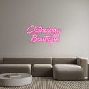 Custom Neon: Clothology ... - VINTAGE SIGN