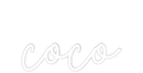 Custom Neon: coco - VINTAGE SIGN