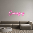 Custom Neon: Cousins gang - VINTAGE SIGN