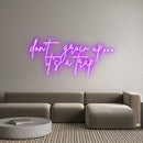 Custom Neon: don’t grow up... - VINTAGE SIGN