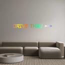 Custom Neon: DRIVE THRU >>> - VINTAGE SIGN
