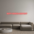 Custom Neon: DUTY HONOR ... - VINTAGE SIGN