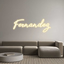 Custom Neon: Fernandez - VINTAGE SIGN