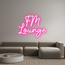 Custom Neon: FM Lounge - VINTAGE SIGN