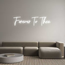 Custom Neon: Forever To Thee - VINTAGE SIGN