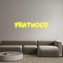 Custom Neon: FRATWOOD - VINTAGE SIGN