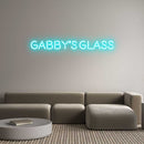 Custom Neon: Gabby's Glass - VINTAGE SIGN