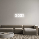 Custom Neon: GEODES - VINTAGE SIGN