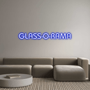 Custom Neon: GLASS - O - RAMA - VINTAGE SIGN