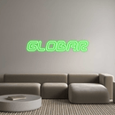 Custom Neon: GLOBAR - VINTAGE SIGN