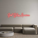 Custom Neon: God Bless Ame... - VINTAGE SIGN