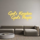 Custom Neon: God’s Kingdom... - VINTAGE SIGN