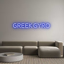 Custom Neon: Greek Gyro - VINTAGE SIGN