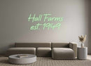 Custom Neon: Hall Farms e... - VINTAGE SIGN