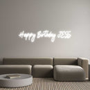 Custom Neon: Happy Birthda... - VINTAGE SIGN