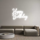 Custom Neon: Happy Birthday - VINTAGE SIGN