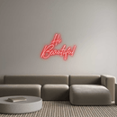 Custom Neon: Hi Beautiful - VINTAGE SIGN