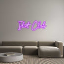 Custom Neon: Idiot Club - VINTAGE SIGN