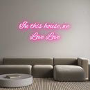 Custom Neon: In this house... - VINTAGE SIGN