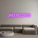 Custom Neon: JAIDI RELOVES - VINTAGE SIGN